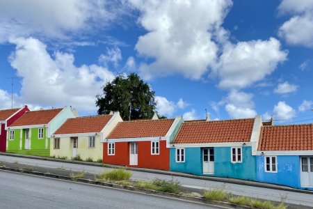 Gekleurde huisjes in de wijk Pietermaai